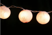 20 White 5cm Ball battery string LED - wedding party home event decoration V382-WHITEBALLBATT