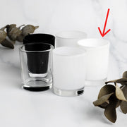 40 Pack Pure White Tealight Candle Holder 6.5cm Festival Decor Wedding Propose Parties Holiday and Home Decor V382-WHITEHLDR40