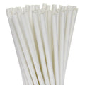 200 Pack White Drinking Straws Biodegradable Eco Paper Birthday Party Event Bistro Bar Cafe Take Away V382-WHITESTRAW200