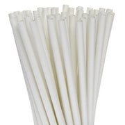 200 Pack White Drinking Straws Biodegradable Eco Paper Birthday Party Event Bistro Bar Cafe Take Away V382-WHITESTRAW200