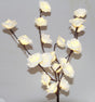 1 Set of 50cm H 20 LED White Rose Tree Branch Stem Fairy Light Wedding Event Party Function Table Vase V382-WHROSESTEMBATT