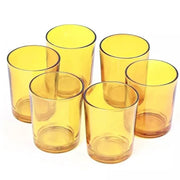 20 Pack Yellow Glass Votive Candle Holders Table Centreoieces Xmas Wedding Anniversary Event Recption Party V382-YELLOWCHX20