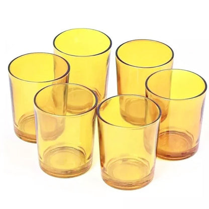 20 Pack Yellow Glass Votive Candle Holders Table Centreoieces Xmas Wedding Anniversary Event Recption Party V382-YELLOWCHX20