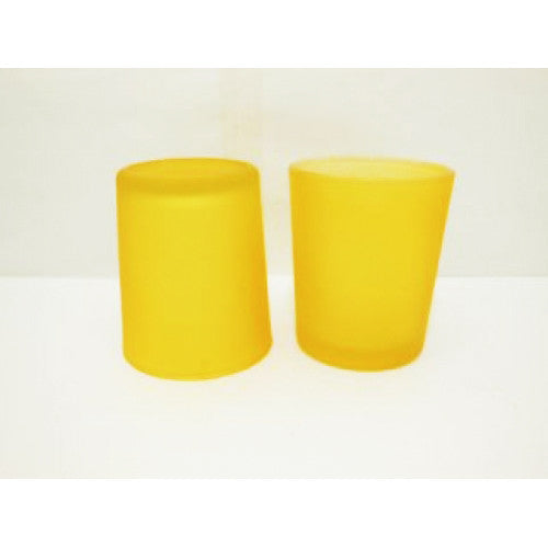 20 Pack Yellow Frosted Glass Votive Candle Holders Table Centreoieces Xmas Wedding Anniversary Event Recption V382-YELLOWFHX20