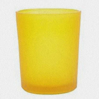 40 Bulk Yellow Frosted Glass Votive Candle Holders Table Centreoieces Xmas Wedding Anniversary Event Recption V382-YELLOWFHX40