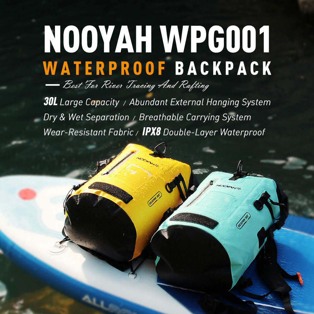 NOOYAH IPX8 Waterproof Bike Cycle Outdoor Sports Backpack Double-Layer Waterproof Bag YELLOW V382-YELWIPX8BKPKNOOY
