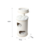 HONEYPOTCAT PURRING Multi-Level Sisal Barrel Cat Tower - 95cm V390-182530