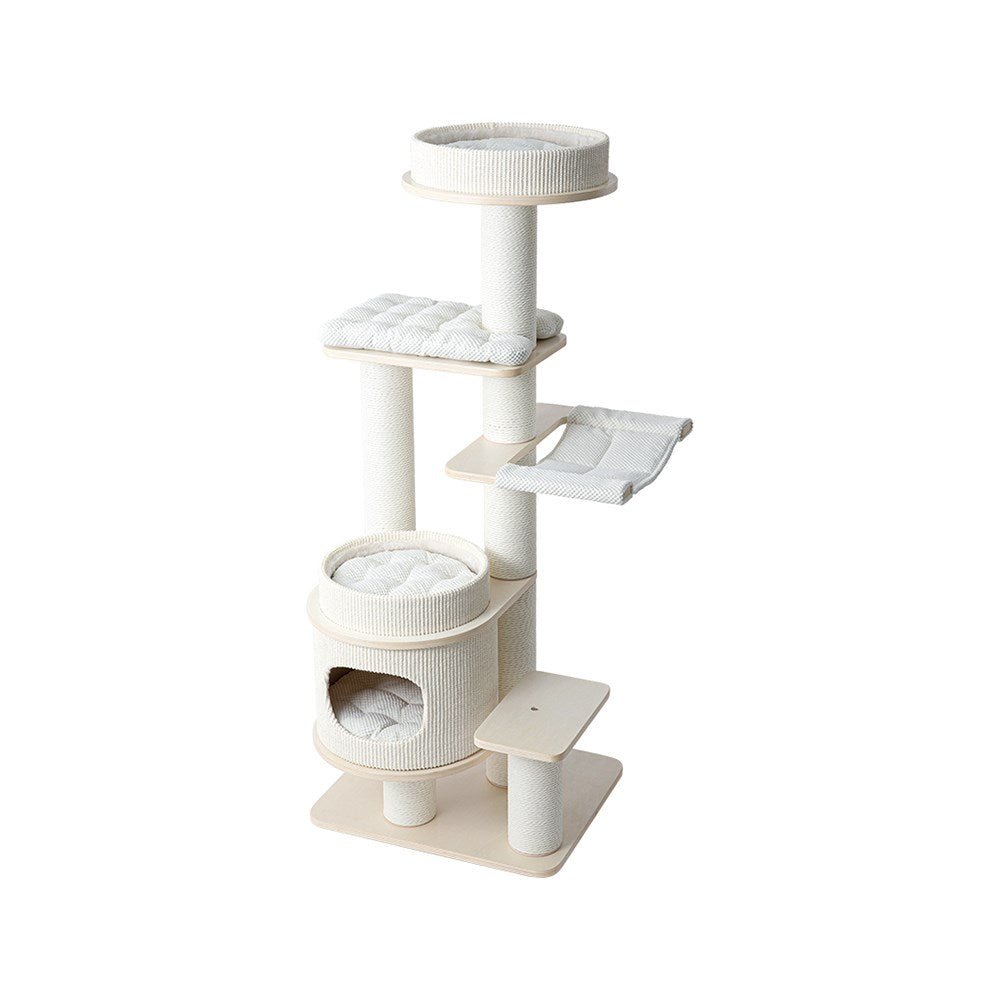 HONEYPOTCAT PURRING Multi-Tier Plush & Sisal Deluxe Cat Tree - 153cm V390-182531