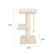 HONEYPOTCAT Tough & Play Sisal Scratch Tower - 115cm V390-190266