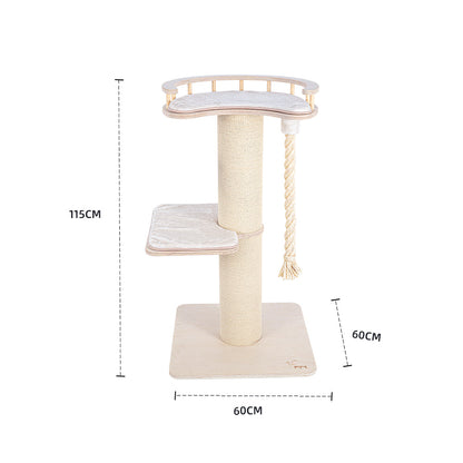 HONEYPOTCAT Tough & Play Sisal Scratch Tower - 115cm V390-190266