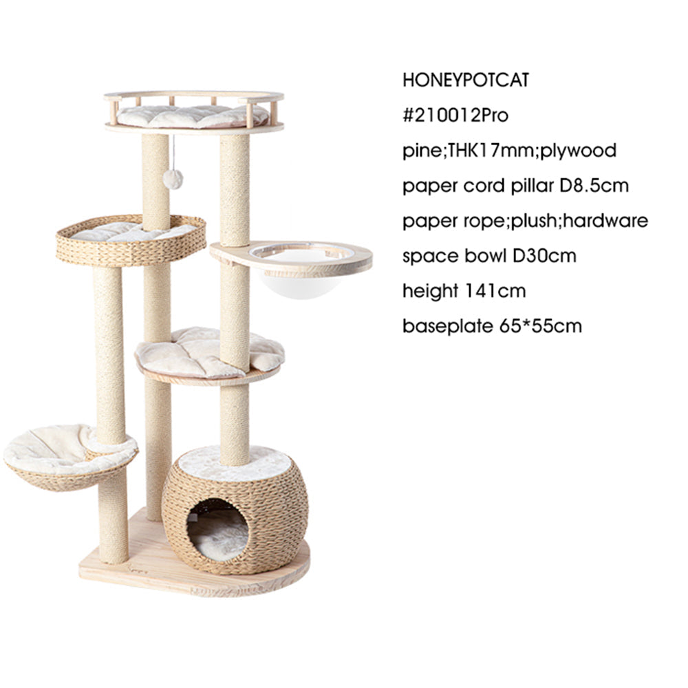 HONEYPOTCAT Cosy Woven Cat Perch - 141.5cm V390-210012PRO