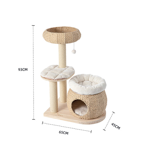 HONEYPOTCAT Plush Woven Cat Retreat - 93cm V390-210012S