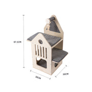 HONEYPOTCAT Cosy Cat Villa - 87.5cm V390-210195S