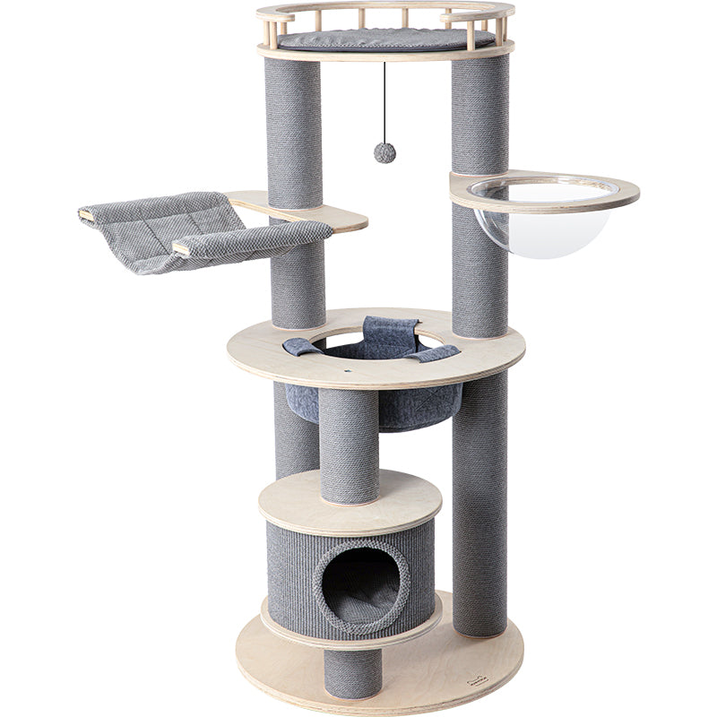 HONEYPOTCAT Majestic Reinforced Multi-Level Cat Tree With Hammock - 168cm V390-220052MAX