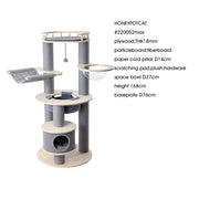 HONEYPOTCAT Majestic Reinforced Multi-Level Cat Tree With Hammock - 168cm V390-220052MAX