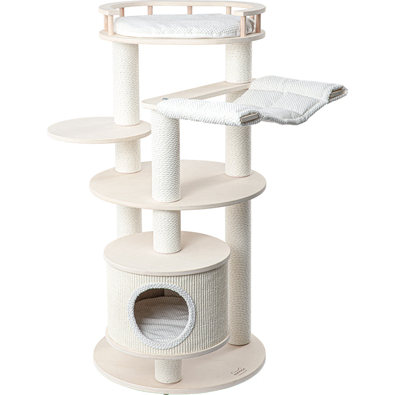 HONEYPOTCAT Enduring Comfort Sisal & Wood Tree - 128cm V390-220095PRO