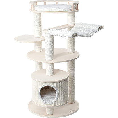 HONEYPOTCAT Enduring Comfort Sisal & Wood Tree - 128cm V390-220095PRO
