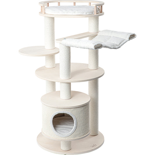 HONEYPOTCAT Enduring Comfort Sisal & Wood Tree - 128cm V390-220095PRO
