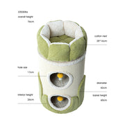 HONEYPOTCAT Arctic Snug Double Sisal Barrel - 75cm V390-220308A