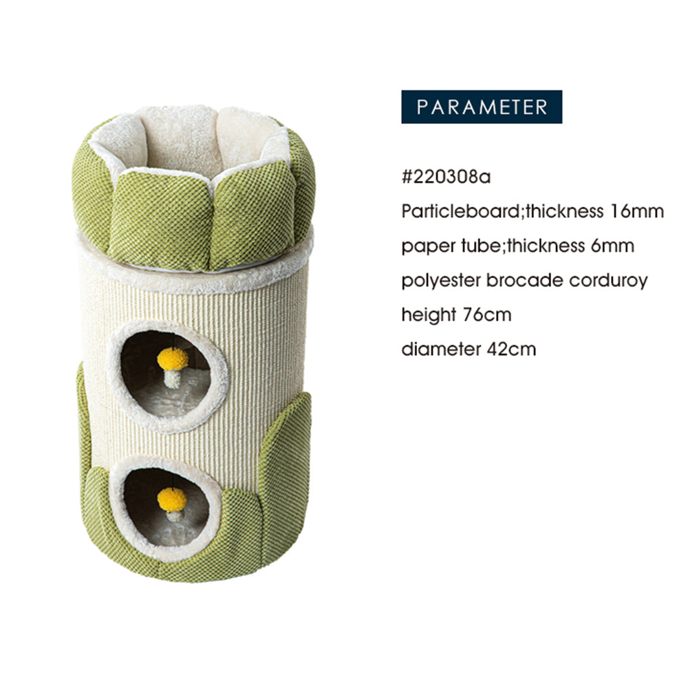 HONEYPOTCAT Arctic Snug Double Sisal Barrel - 75cm V390-220308A