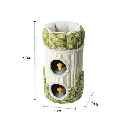 HONEYPOTCAT Arctic Snug Double Sisal Barrel - 75cm V390-220308A