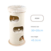 HONEYPOTCAT Cosy Sisal Barrel With Plush Top - Deluxe 115cm V390-2504