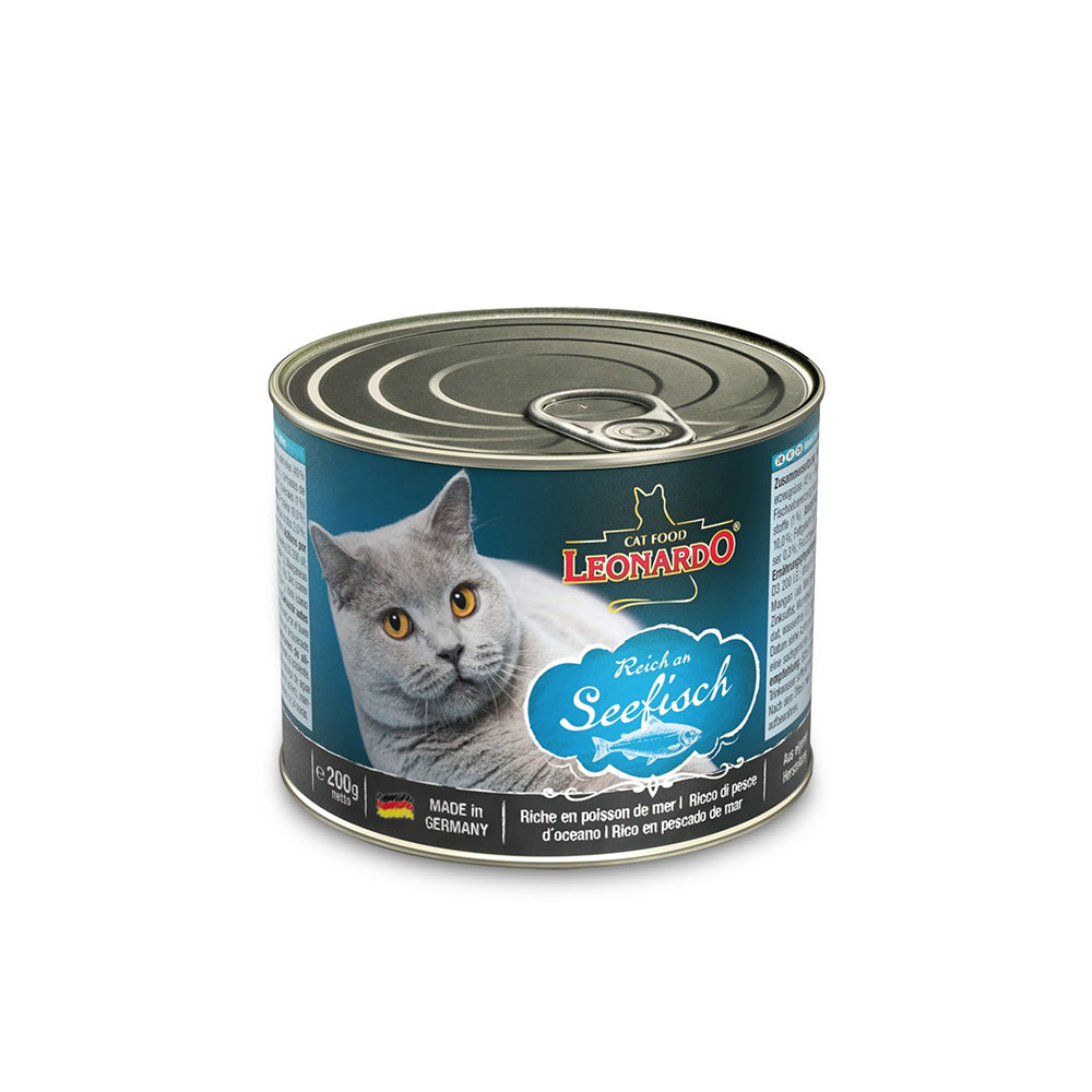 LEONARDO Quality Selection Rich in Oceanfish Wet Cat Food 200gx6 V390-756106