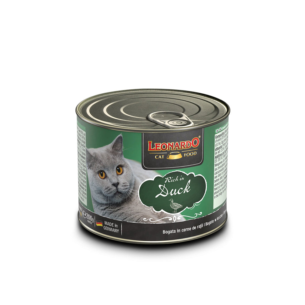 LEONARDO Quality Selection Rich in Duck Wet Cat Food 200gx6 V390-756166