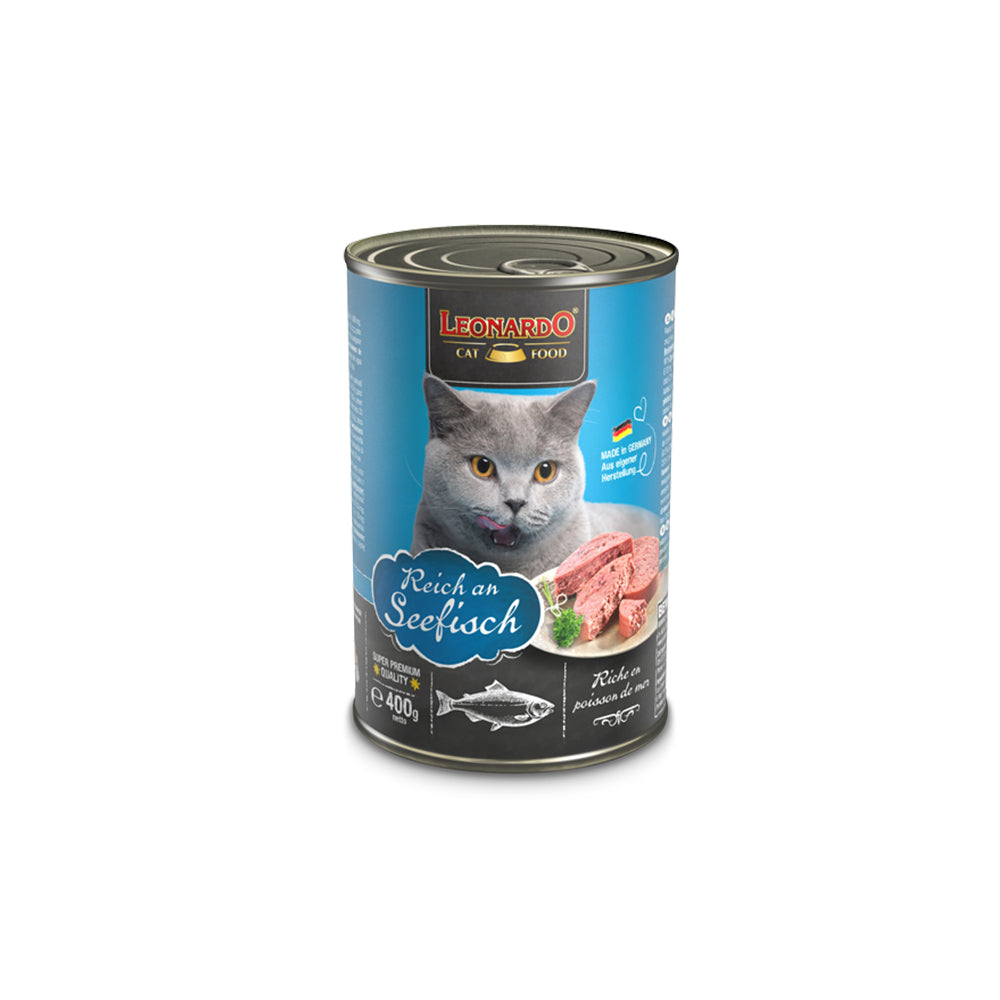 LEONARDO Quality Selection Rich in Oceanfish Wet Cat Food 400gx6 V390-756206