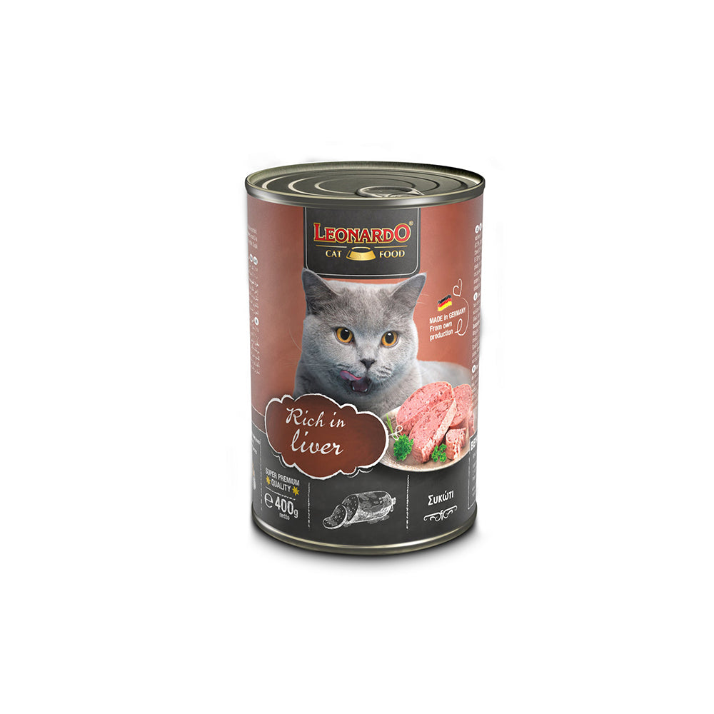 LEONARDO Quality Selection Rich in Liver Wet Cat Food 400gx6 V390-756236