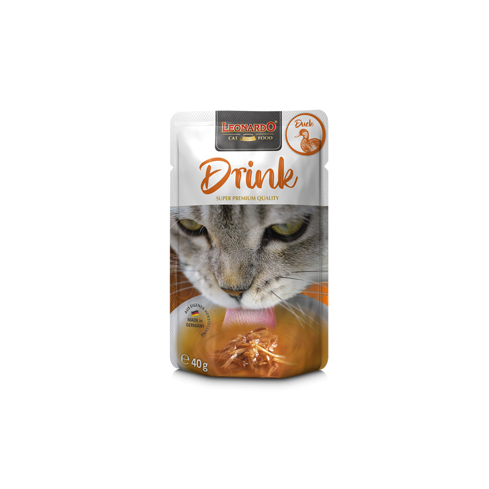 LEONARDO Drink with Duck Wet Cat Food 40gx20 V390-756615
