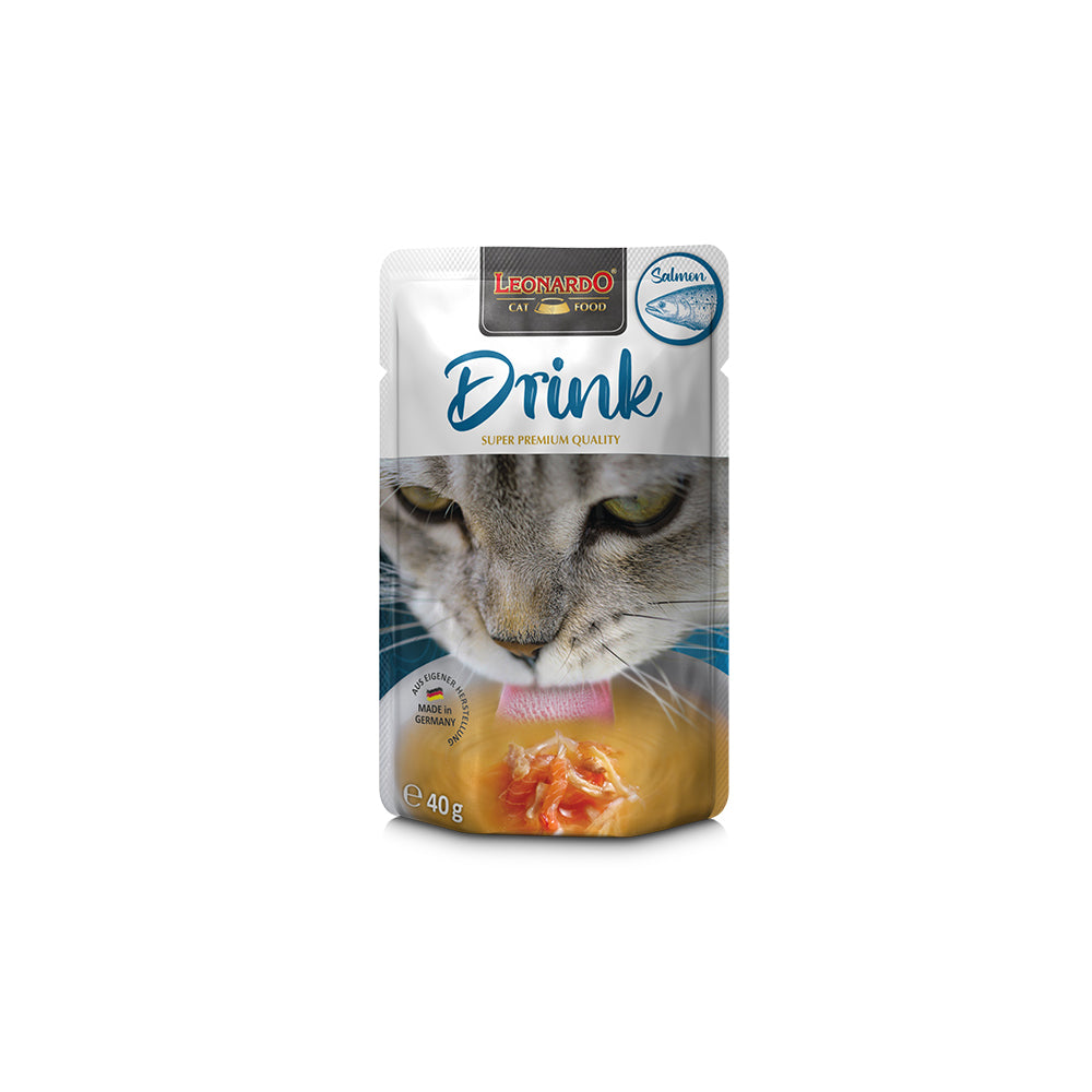 LEONARDO Drink with Salmon Wet Cat Food 40gx20 V390-756625