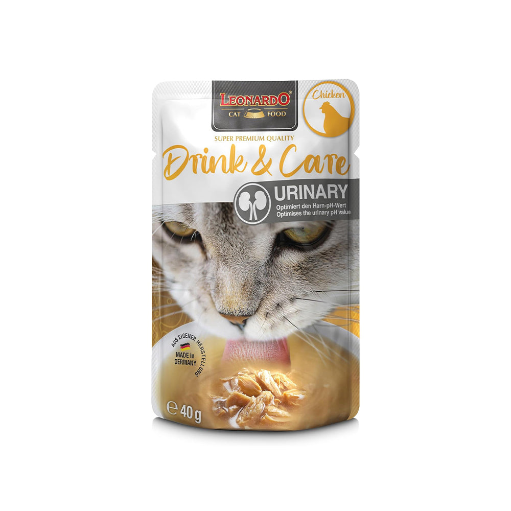 LEONARDO Drink & Care Urinary Chicken Wet Cat Food 40gx20 V390-756645