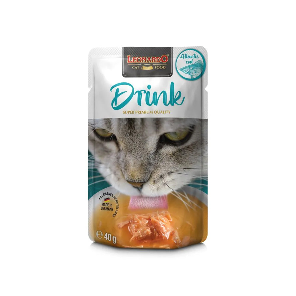 LEONARDO Drink Atlantic Cod Wet Cat Food 40gx20 V390-756655