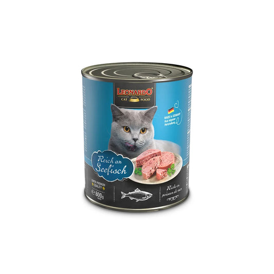 LEONARDO Quality Selection Rich in Oceanfish Wet Cat Food 800gx6 V390-756806