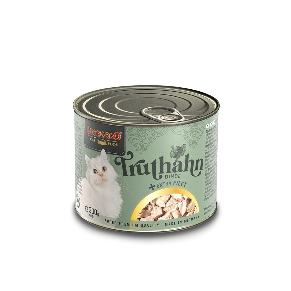LEONARDO Turkey + Extra Fillet Wet Cat Food 200gx6 V390-760025