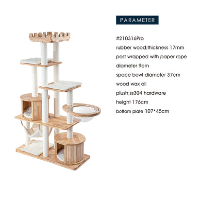 HONEYPOTCAT MZ Grand Elegance Cat Catsle With Space Capsule - PRO 176cm V390-AG210316PRO