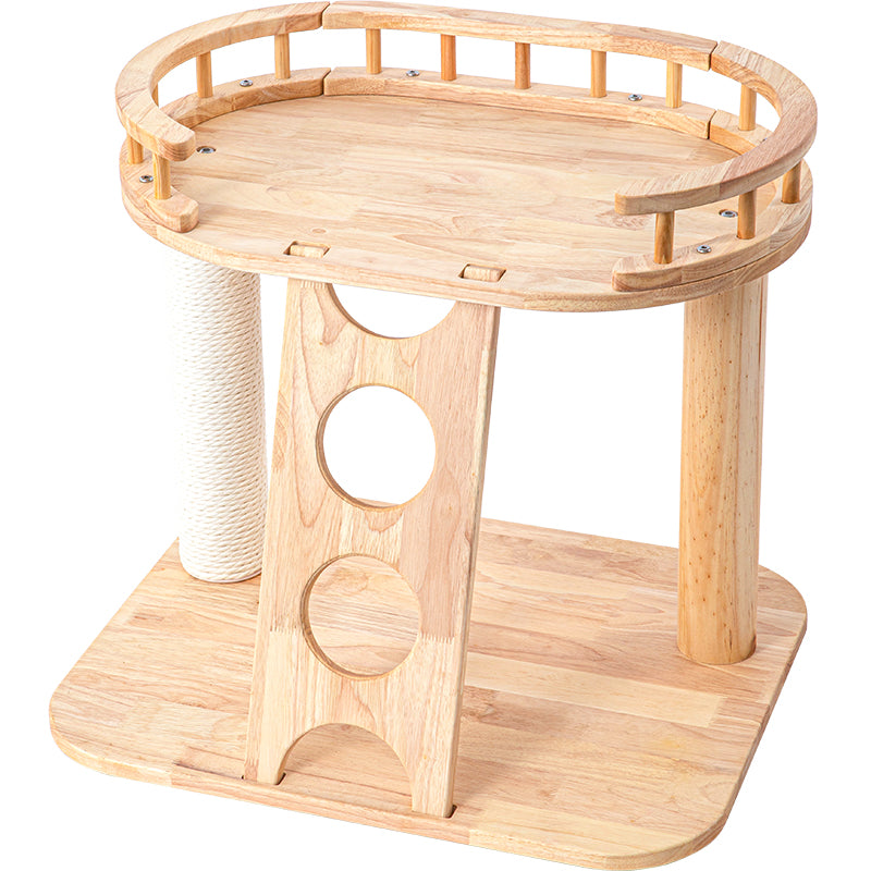 HONEYPOTCAT MZ Happy Steps Wooden Cat Tree - 53cm V390-AG220801