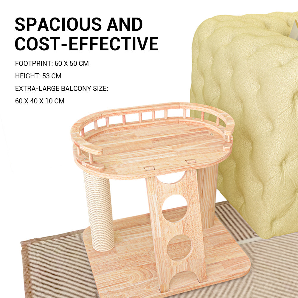 HONEYPOTCAT MZ Happy Steps Wooden Cat Tree - 53cm V390-AG220801