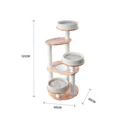 HONEYPOTCAT MZ Simple Joy Wood Cat Tower - Triple Charm 131cm V390-AG221122PRO