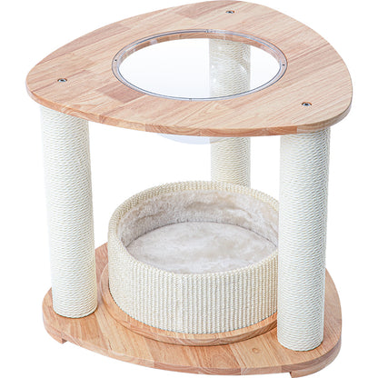 HONEYPOTCAT MZ Simple Joy Wood Cat Tower - Space Pod 52cm V390-AG221122S
