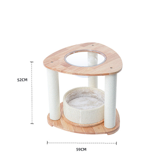 HONEYPOTCAT MZ Simple Joy Wood Cat Tower - Space Pod 52cm V390-AG221122S
