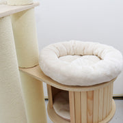CATIO VINTAGE Solid Wood Cat Climbing Tree Post Scratcher 176cm V390-C2501