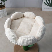 CATIO White Camelia Flower Cat Scratching Tree V390-C7048
