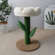 CATIO White Camelia Flower Cat Scratching Tree V390-C7048