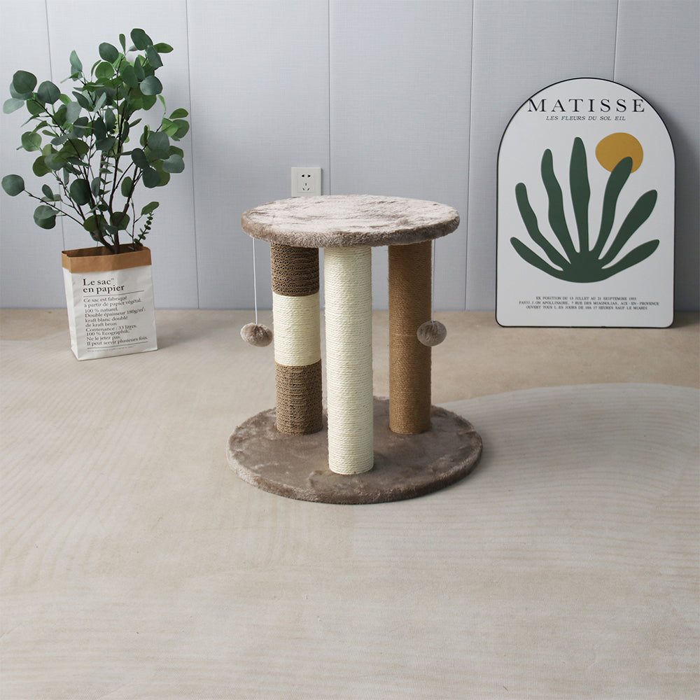 CATIO Multiple Cat Scratching Post With Cat Perch V390-C7147