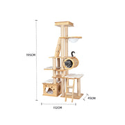 HONEYPOTCAT Regal Wood Retreat - 195cm V390-DE180172EXT