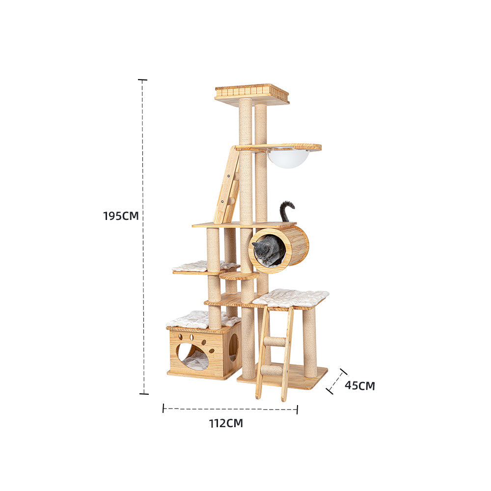 HONEYPOTCAT Regal Wood Retreat - 195cm V390-DE180172EXT