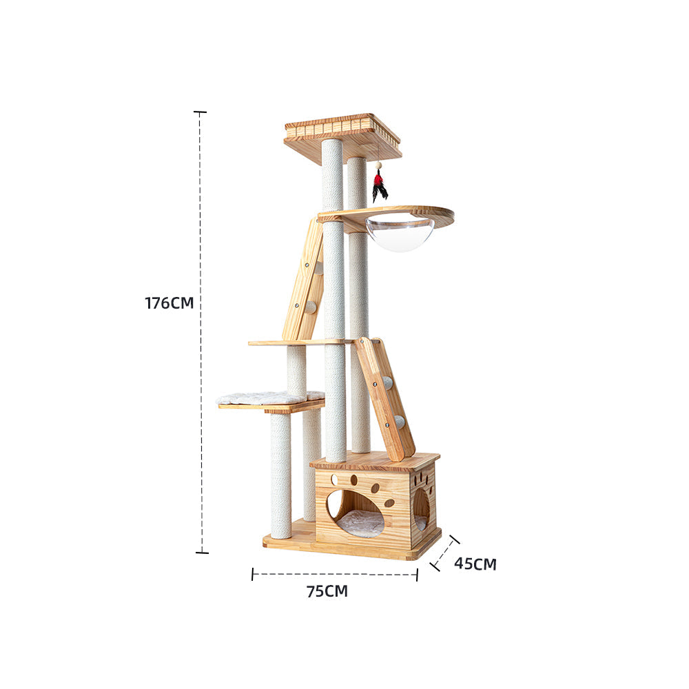 HONEYPOTCAT Majestic Wood Retreat - 176cm V390-DE180172PRO