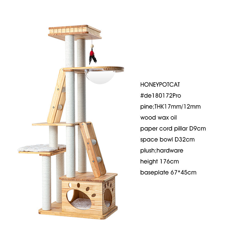 HONEYPOTCAT Majestic Wood Retreat - 176cm V390-DE180172PRO